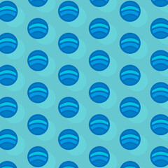 Pattern blue circles abstract texture concept vector