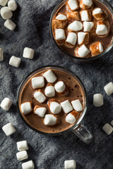 Fototapeta na wymiar Homemade Warm Hot Chocolate