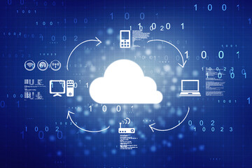 Digital Abstract technology background,2d illustration