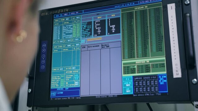 A scientist is working on a computer