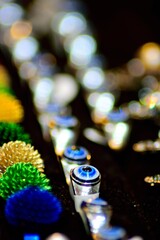 close up of a evil eye ring