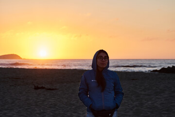 woman at the beach 