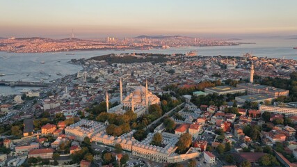 Fototapeta premium aerial view of the istanbul