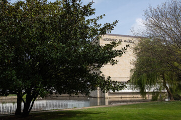 Exterior view od auditorium of galicia, santiago de compostela