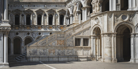 Fototapeta premium Giant's Stairway of the Doge's Palace, Venice, Italy