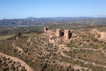 ruinas del castillo de Zalia en la provincia de Málaga, Andalucía