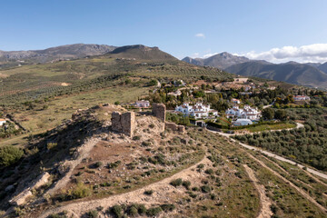 Fototapeta na wymiar ruinas del castillo de Zalia en la provincia de Málaga, Andalucía