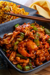 Kung Pao Chicken Shrimp