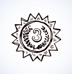 Medal. Vector drawing