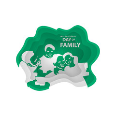 Paper cut family for international day of family design