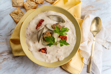 New England Clam Chowder Soup