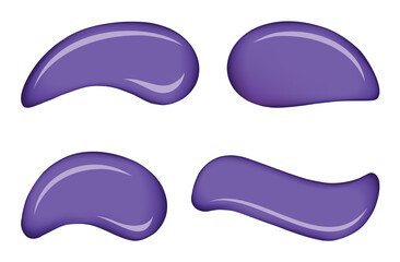 White skin cosmetic cream vector drops