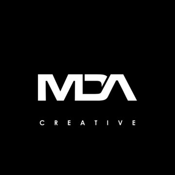 MDA Letter Initial Logo Design Template Vector Illustration