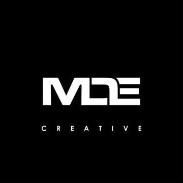 MDE Letter Initial Logo Design Template Vector Illustration