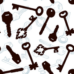 Keys. Vector drawing