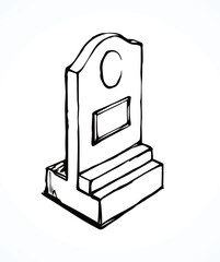 Tomb. Vector drawing