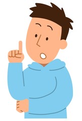 見上げる2・男性1