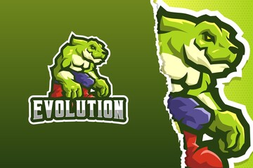 Fototapeta premium The Giant Alligator Mascot Logo Template