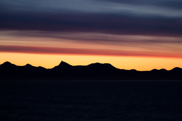 Alaska Sunrise Silhouette