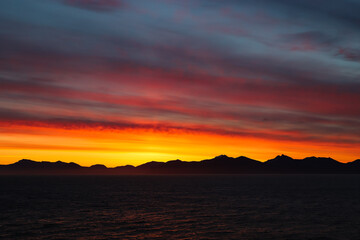 Alaska Mountain Silhouette