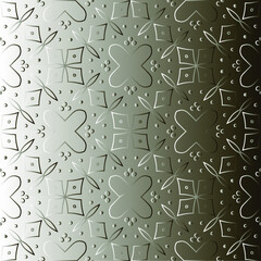  Pattern with a black-and-white gradient . Abstract metallic background 