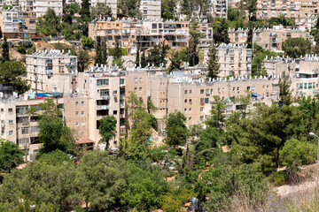 Fototapeta na wymiar Residential Neighborhood in Jerusalem - Midddle East