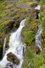 Obraz na płótnie Canvas Norway - Jostedalsbreen National Park - Waterfall
