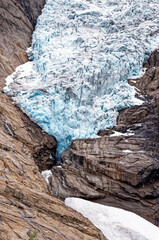 Fototapeta na wymiar Norway - Briksdal glacier - Jostedalsbreen National Park