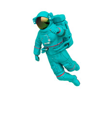 astronaut is floating