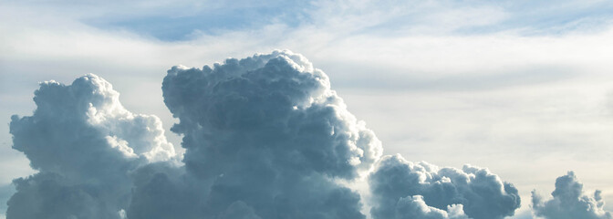Naklejka premium Clouds in Sky, Beautiful Clouds