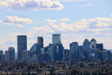 Fototapeta premium Calgary cityscape north view