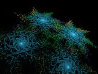 Imaginatory fractal background generated Image