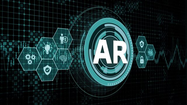 Ar, augmented reality icon. Business, Technology, Internet and network concept.
