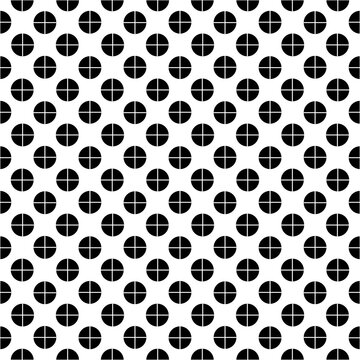 Patr&oacute;n de medios c&iacute;rculos negros sobre fondo blanco