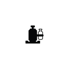 air compressor logo icon design with black colour