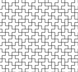 Entramado de líneas negras formando cruces blancas