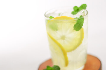 cocktail with lime