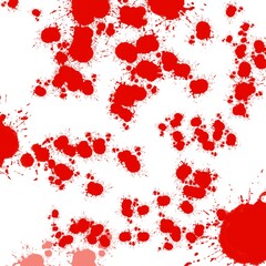 The abstract art design background of red water color stroke,duplicate bloods