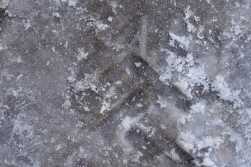 雪の北海道のグラフィック素材