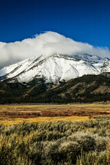Fototapeta premium Slide Mountain Nevada, home of Mt Rose Ski Resort. Vertical/Portrait
