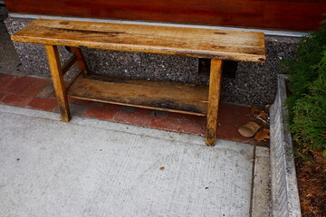 Wooden Japanese Bench