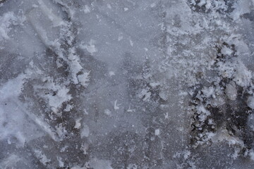 雪の北海道のグラフィック素材