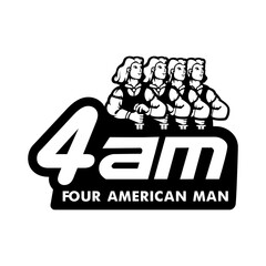 Four American Man  logo for team