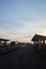 sunset on the pier