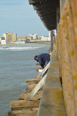 pier over the sunset