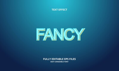 Editable text effect fancy title style