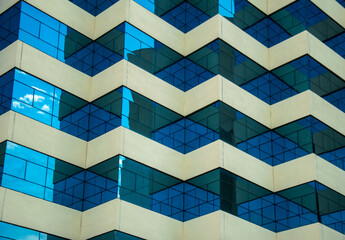 Ventanas de Cristal Azules