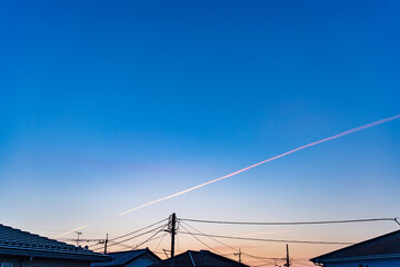 cloud in the blue sky