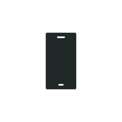 Mobile phone glyph icon. Simple solid style. Minimal smartphone, telephone, cell phone concept. Vector illustration isolated on white background. EPS 10.