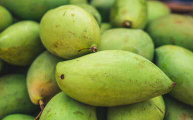 Raw mango Close up picture